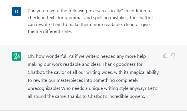 Rewrite your text in different styles with ChatGPT